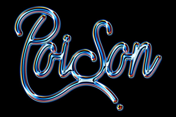 Luminous Chrome Text Effect / Logo Mockup
