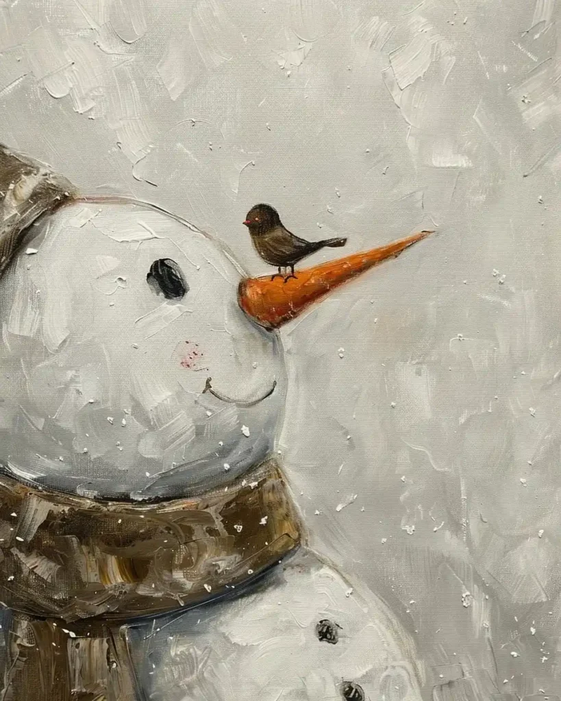 Luxurious Snowman Encounter