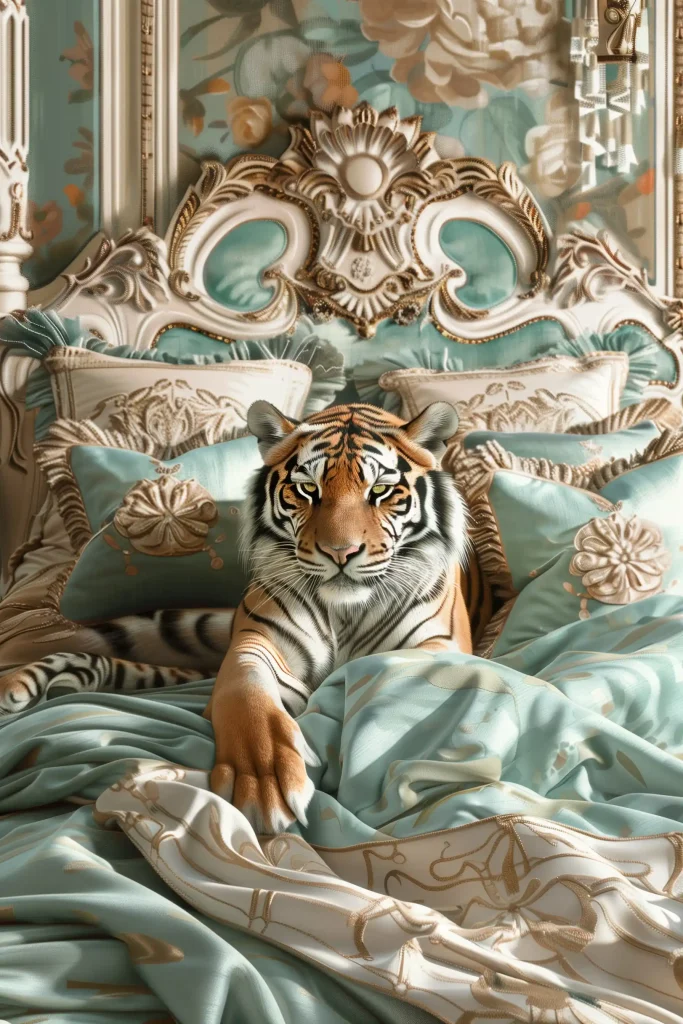 Luxurious Tiger Clipart ai prompt preview