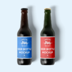 Lying Beer Bottle Mockups