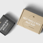 Lying Double Box Mockup