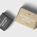 Lying Double Box Mockup