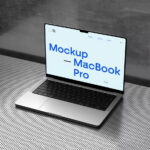 Lying MacBook Pro Mockup