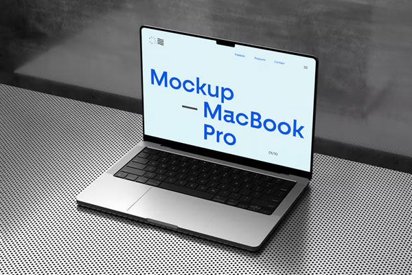 Lying MacBook Pro Mockup