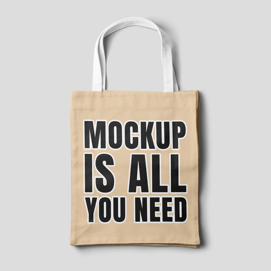 Lying Tote Bag Mockup