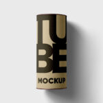 Lying Tube Box Mockup