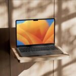 M2 MacBook Air Mockup in Perspective View