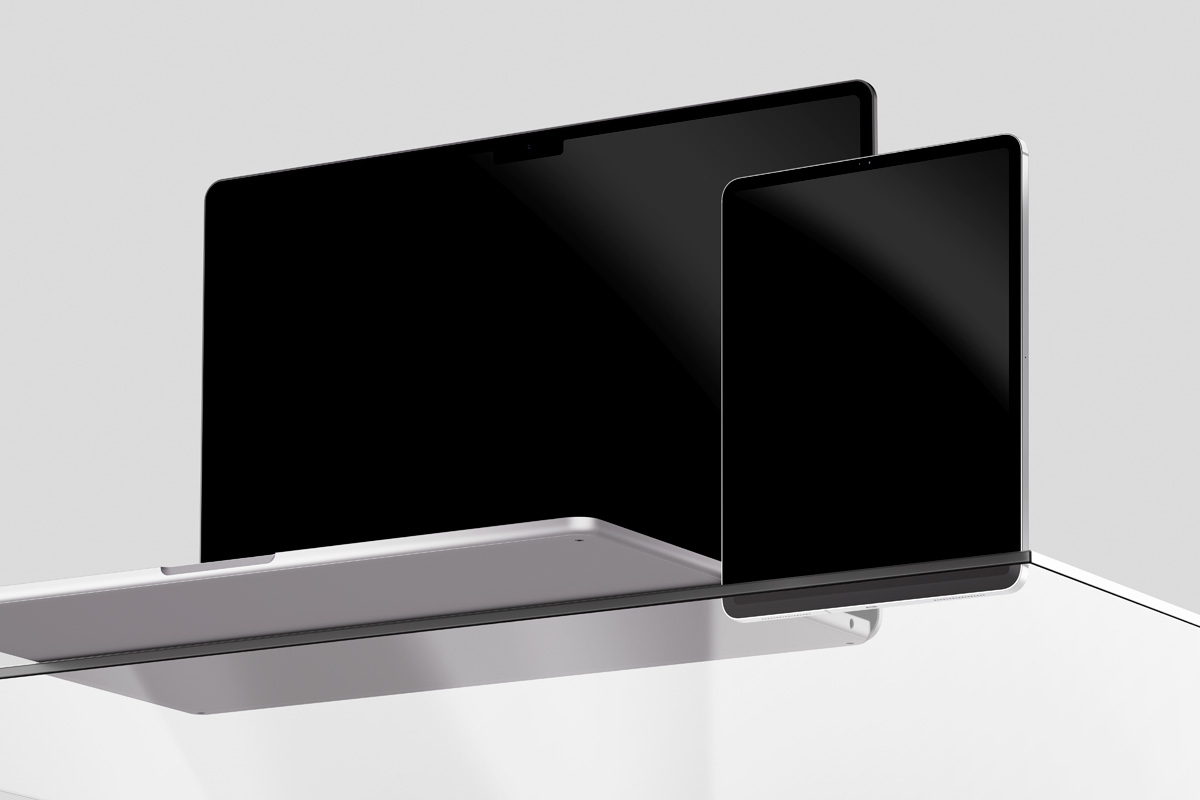 Free MacBook Air and iPad Pro Mockup PSD Template