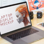 MacBook on Desk Mockup