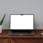 MacBook on Dresser Mockup