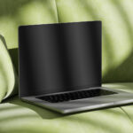 MacBook Pro Mockup on Sofa