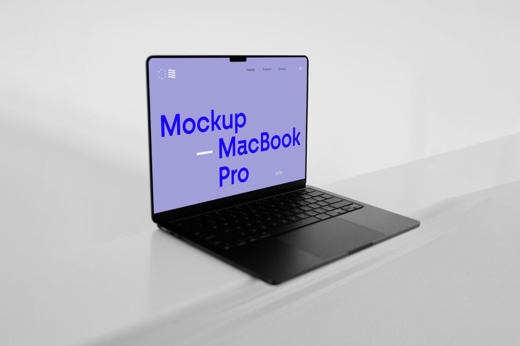 MacBook Pro on Floor Mockup