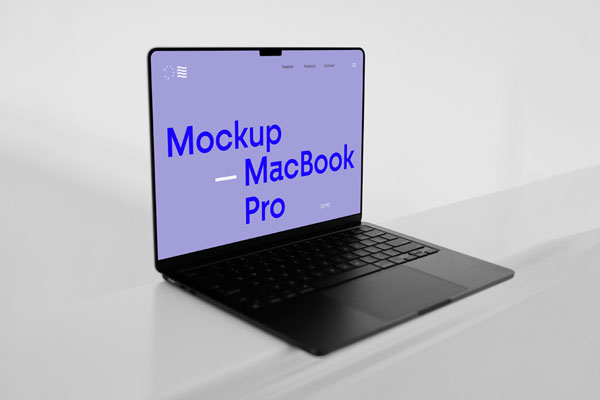 MacBook Pro on Floor Mockup