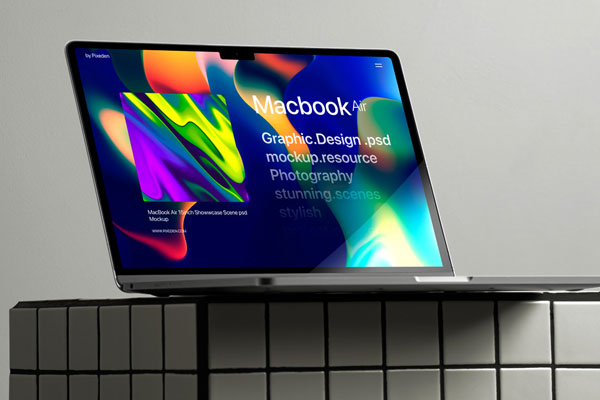 MacBook Pro Scene Mockup