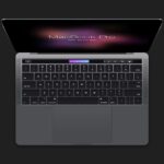 MacBook Pro with Touch Bar Mockup From Top View