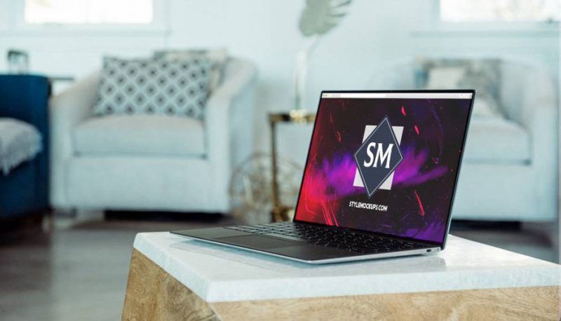 MacBook Pro Workspace Mockup in Realistic Setting