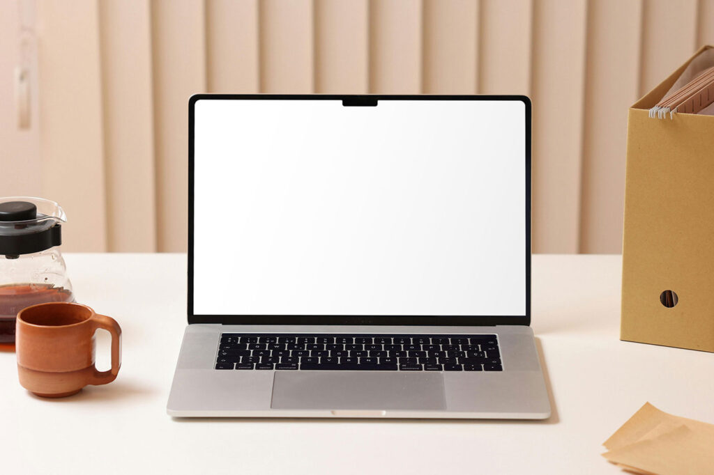 MacBook with Notch Mockup