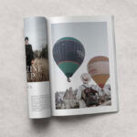 Magazine Mockup in Facing Sight