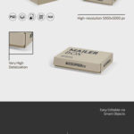Mailer Box Mockup in 3 Sights