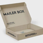 Mailer Box Mockup in 3 Sights