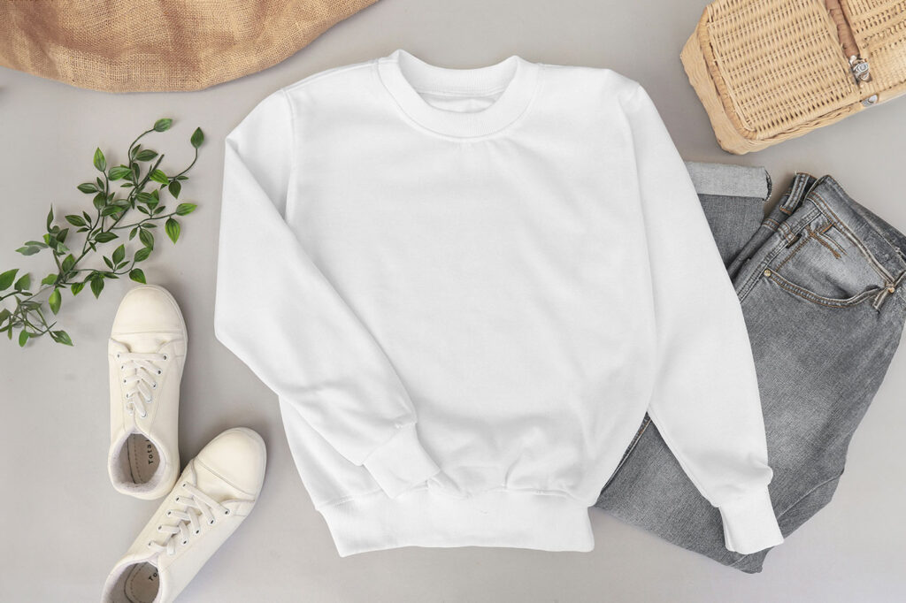 Material Cotton Hoodie Mockup