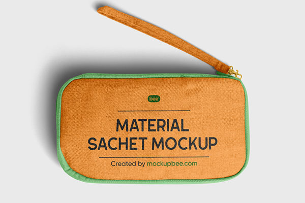 Material Sachet Mockup