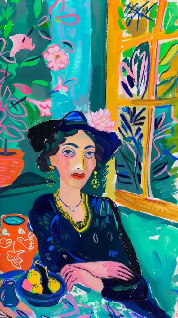 Matisse-Inspired Character Portrait