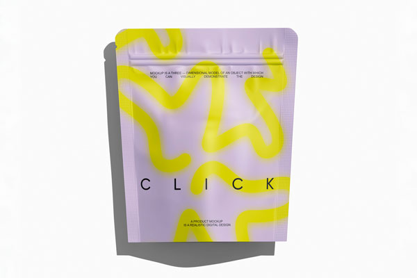 Matte Stand Up Pouch Mockup