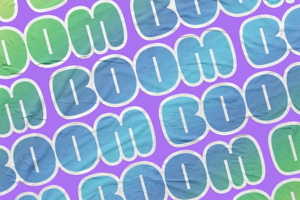 Matte Vinyl Sticker Mockup