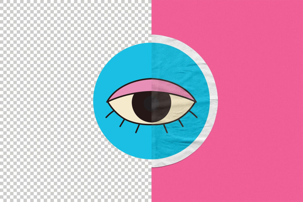 Matte Vinyl Sticker Mockup