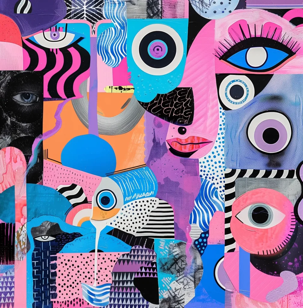Maximalist Psychedelic Collage