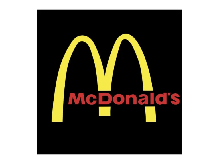 McDonald`s on Black Bg Logo