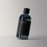 Medicine Bottle Mockup with Label and Adjustable Shadows