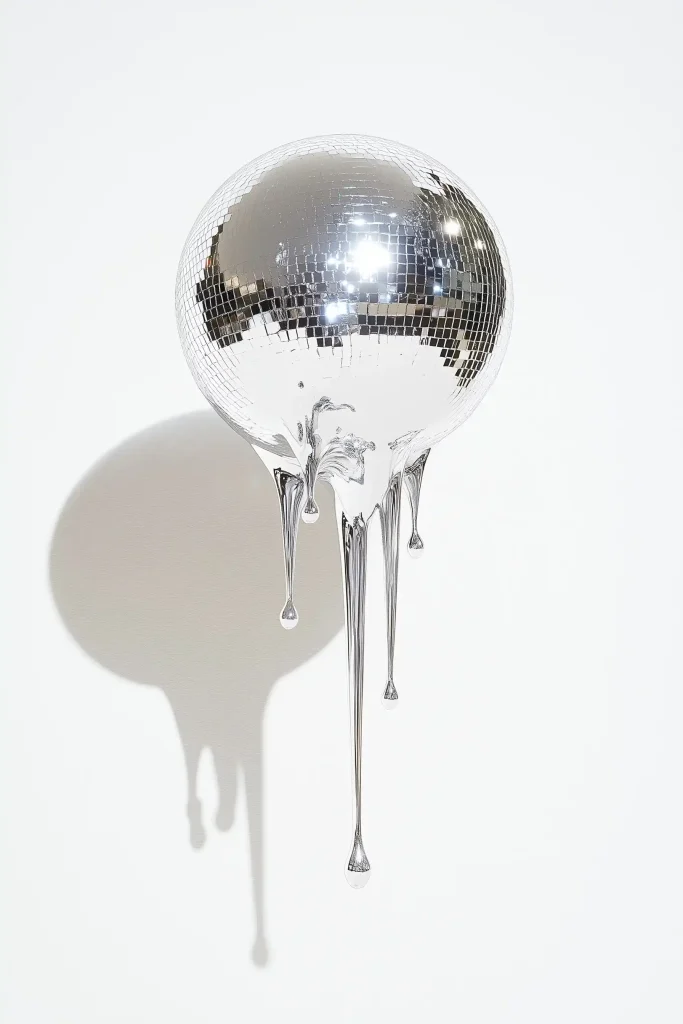 Melting Disco Ball Photography