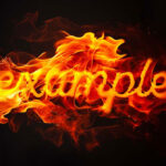 Melting Fire Flames Text Effect