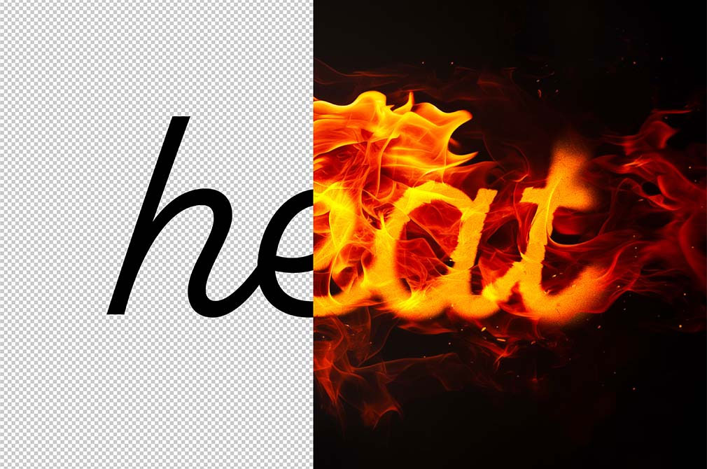 Melting Fire Flames Text Effect