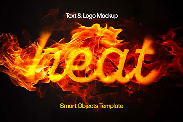 Melting Fire Flames Text Effect