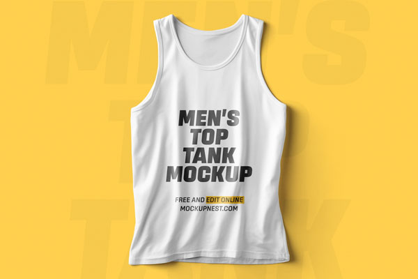 Mens Top Tank Mockup