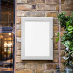 Menu on Brick Wall Mockup