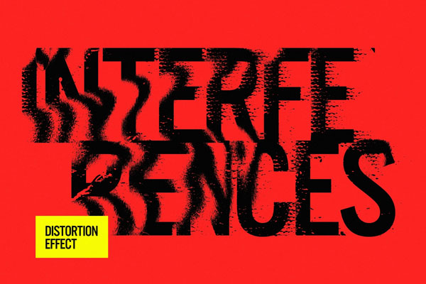 Messy Distortion Effect / Logo Mockup