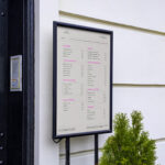 Metal Frame Menu Mockup