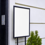 Metal Frame Menu Mockup