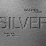 Metal Press Text Effect / Logo Mockup