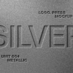 Metal Press Text Effect / Logo Mockup