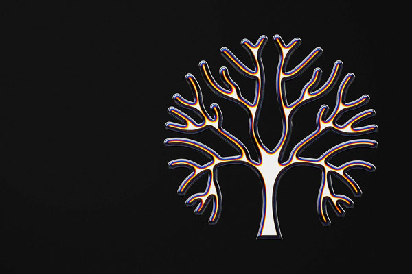 Metallic Pin Mockup / Text Effect in Front View
