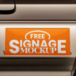 Metro Advert Sign Mockup