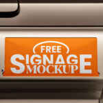 Metro Advert Sign Mockup