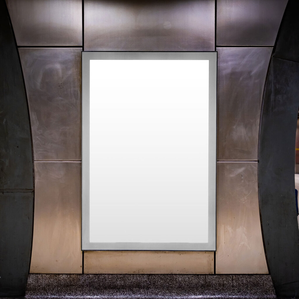 Metro Station Citylight Mockup
