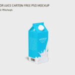 Milk Juice Carton Mockup
