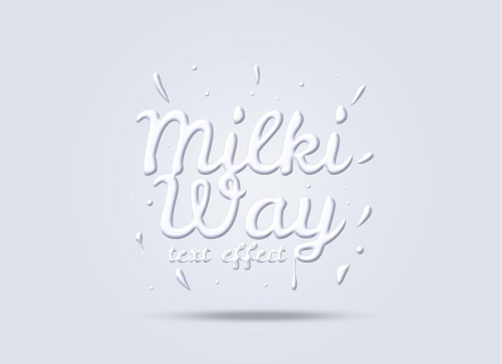 Milk Logo / Text Effect